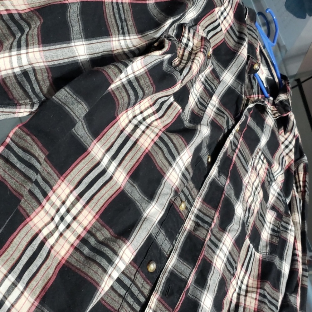 Mens Levi's Checkered Button Down - image 1